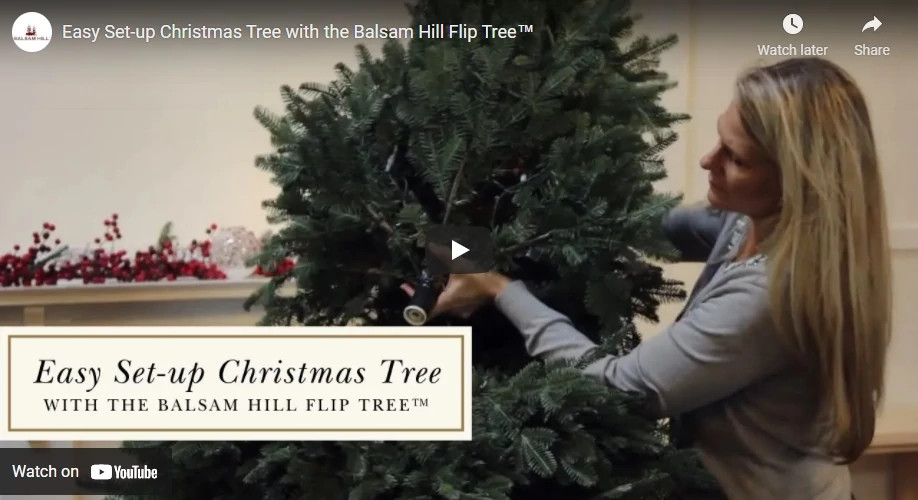 Balsam Fir Artificial Christmas Flip Trees® Balsam Hill
